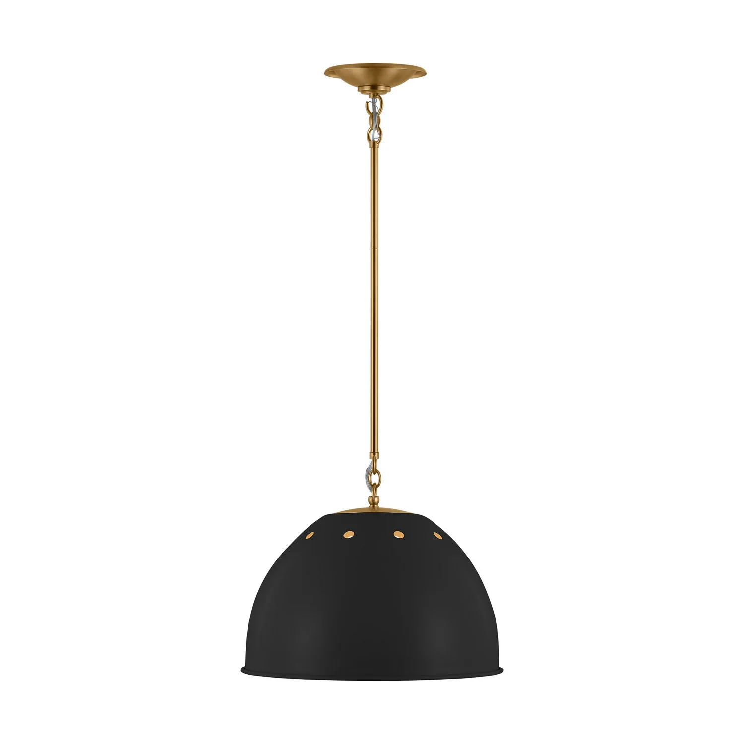 Robbie One Light Pendant in Midnight Black