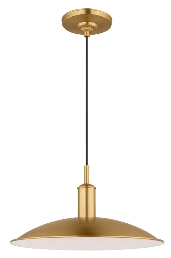 Dash Small Pendant in Burnished Brass - Image 2
