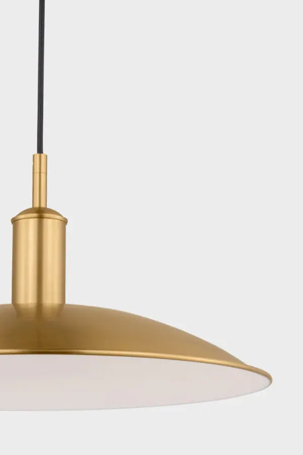 Dash Small Pendant in Burnished Brass - Image 3