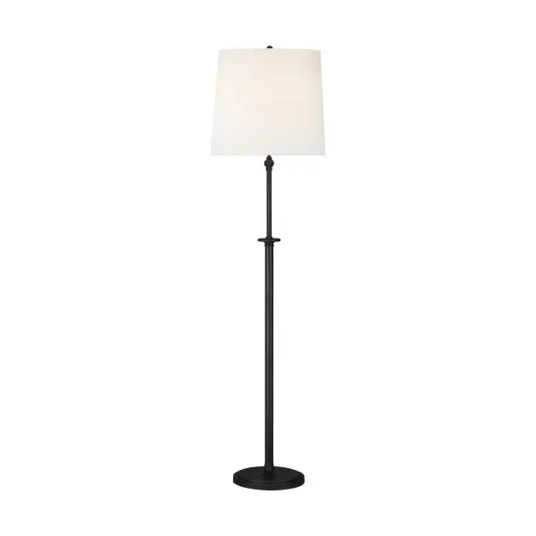 Capri Two Light Floor Lamp in Aged Iron