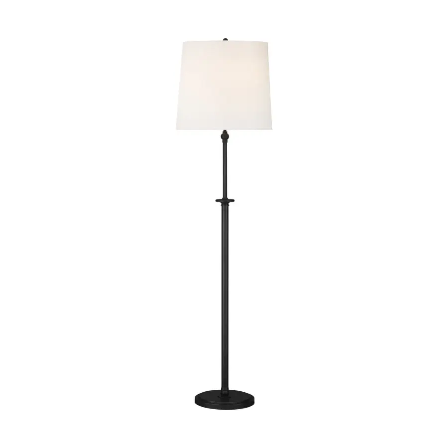 Capri Two Light Floor Lamp in Aged Iron