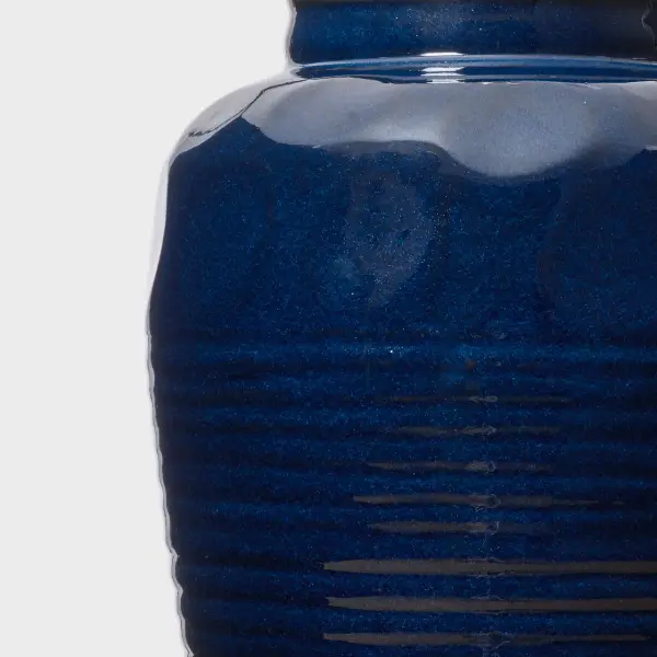 Selena Medium Table Lamp in Mixed Blue Brown - Image 8