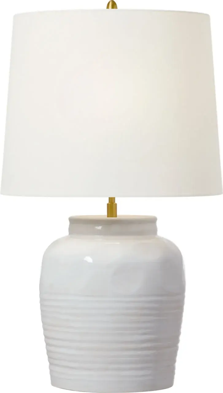 Selena Medium Table Lamp in Natural White - Image 2