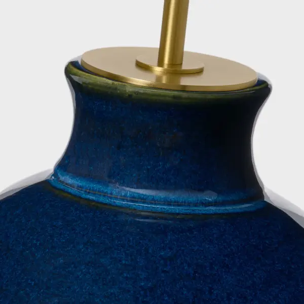 Nova Medium Table Lamp in Mixed Blue Brown - Image 5