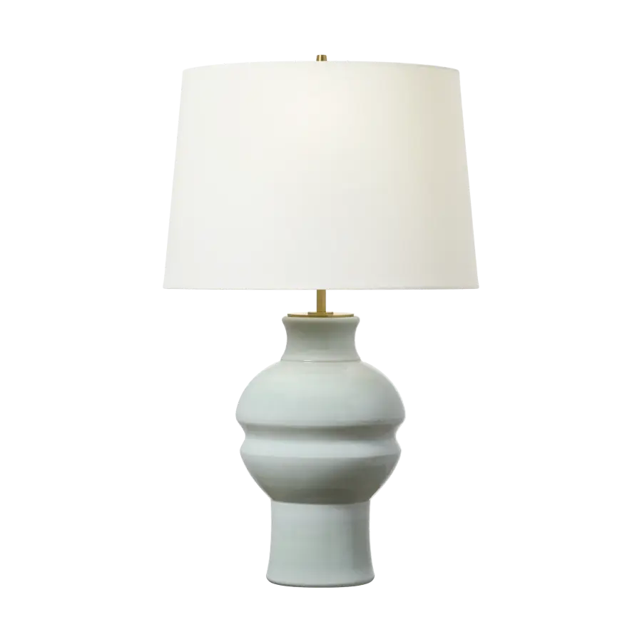 Nova Medium Table Lamp in Silk Green - Image 1