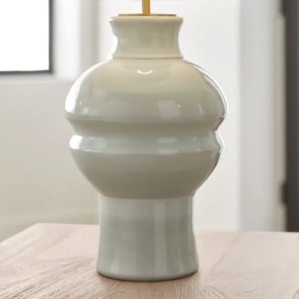 Nova Medium Table Lamp in Silk Green - Image 3