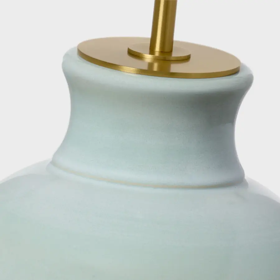 Nova Medium Table Lamp in Silk Green - Image 7