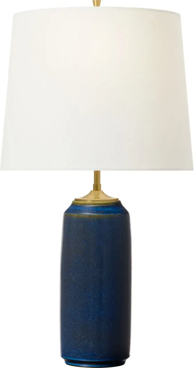 Cato Medium Table Lamp in Mixed Blue Brown - Image 2