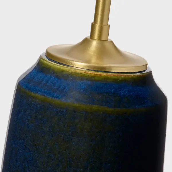 Cato Medium Table Lamp in Mixed Blue Brown - Image 4