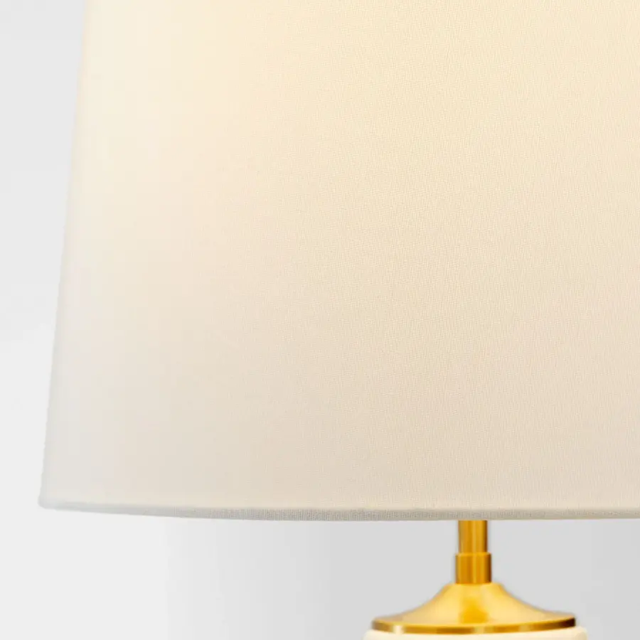 Cato Medium Table Lamp in Natural White - Image 6