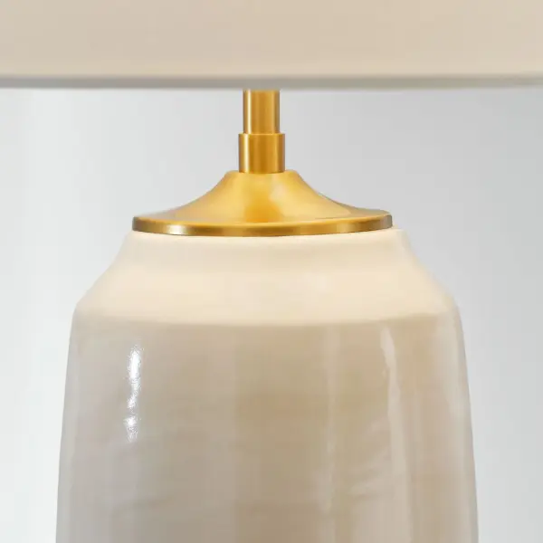 Cato Medium Table Lamp in Natural White - Image 7