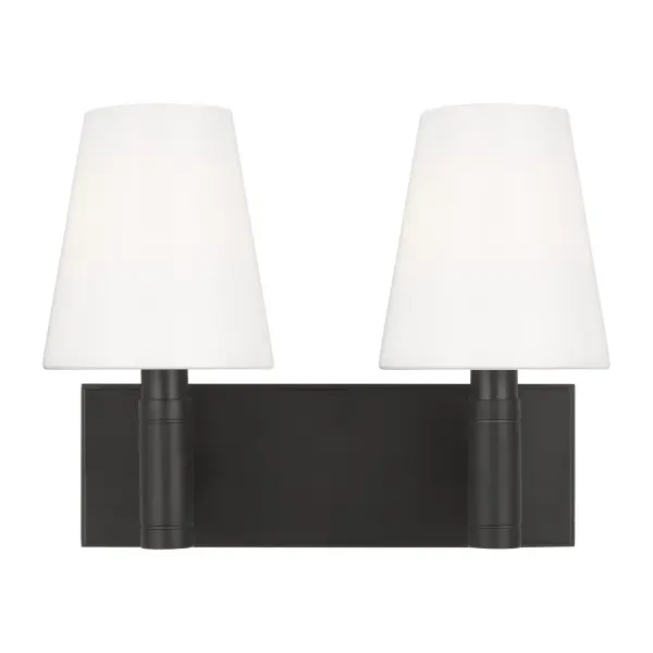 Beckham Classic Two Light Vanity in Aged Iron