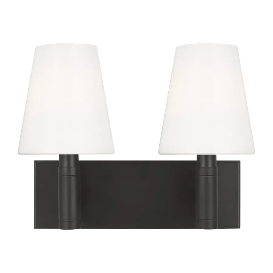 Beckham Classic Two Light Vanity in Aged Iron