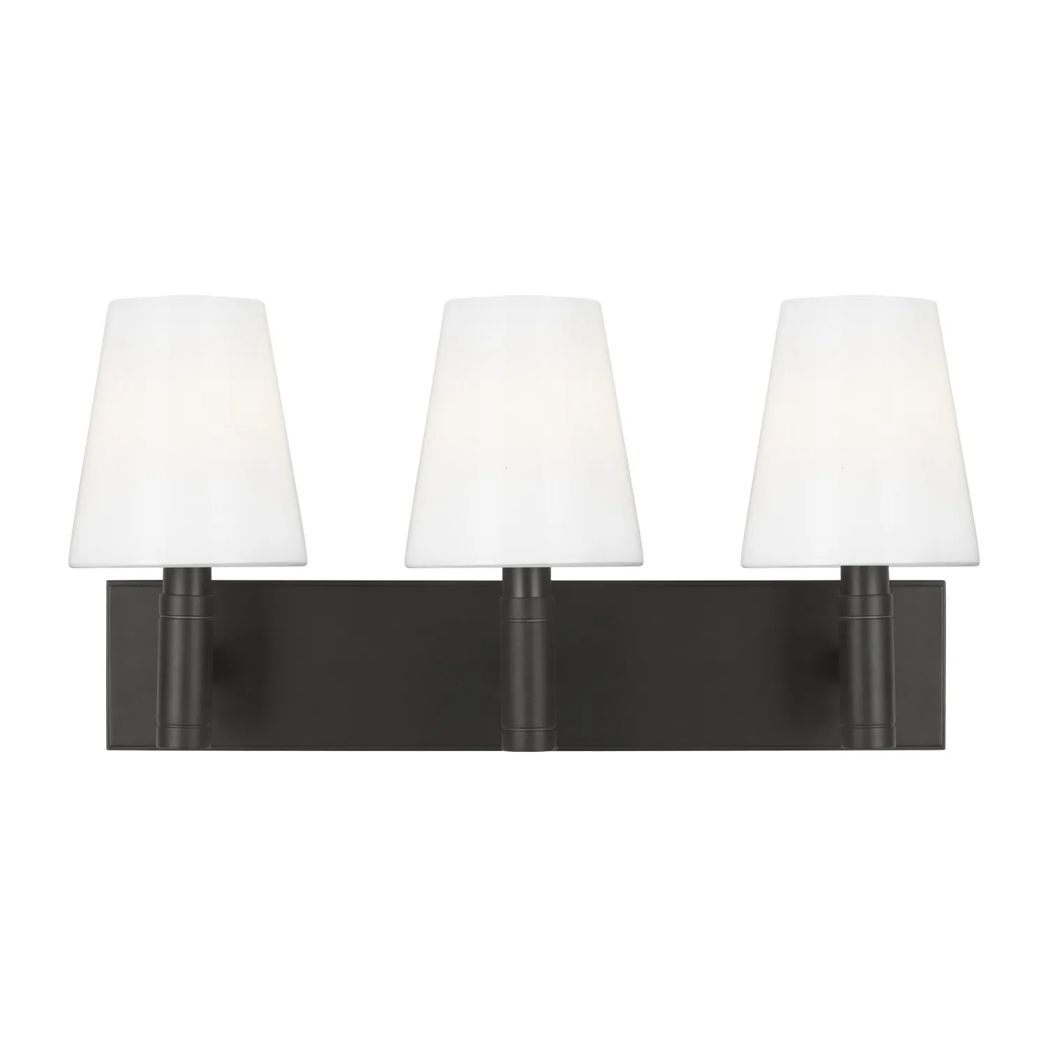 Beckham Classic Three Light Vanity in Aged Iron