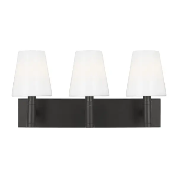 Beckham Classic Three Light Vanity in Aged Iron