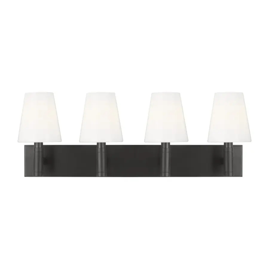 Beckham Classic Four Light Vanity in Aged Iron