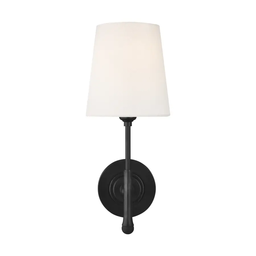 Capri One Light Wall Sconce in Aged Iron