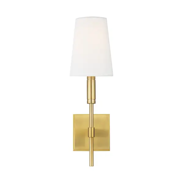 Beckham Classic One Light Wall Sconce in Burnished Brass