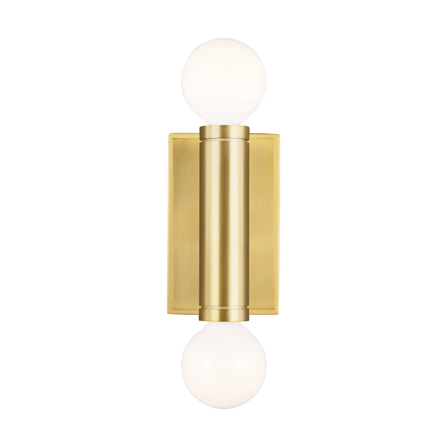 Beckham Modern Two Light Wall Sconce in Burnished Brass