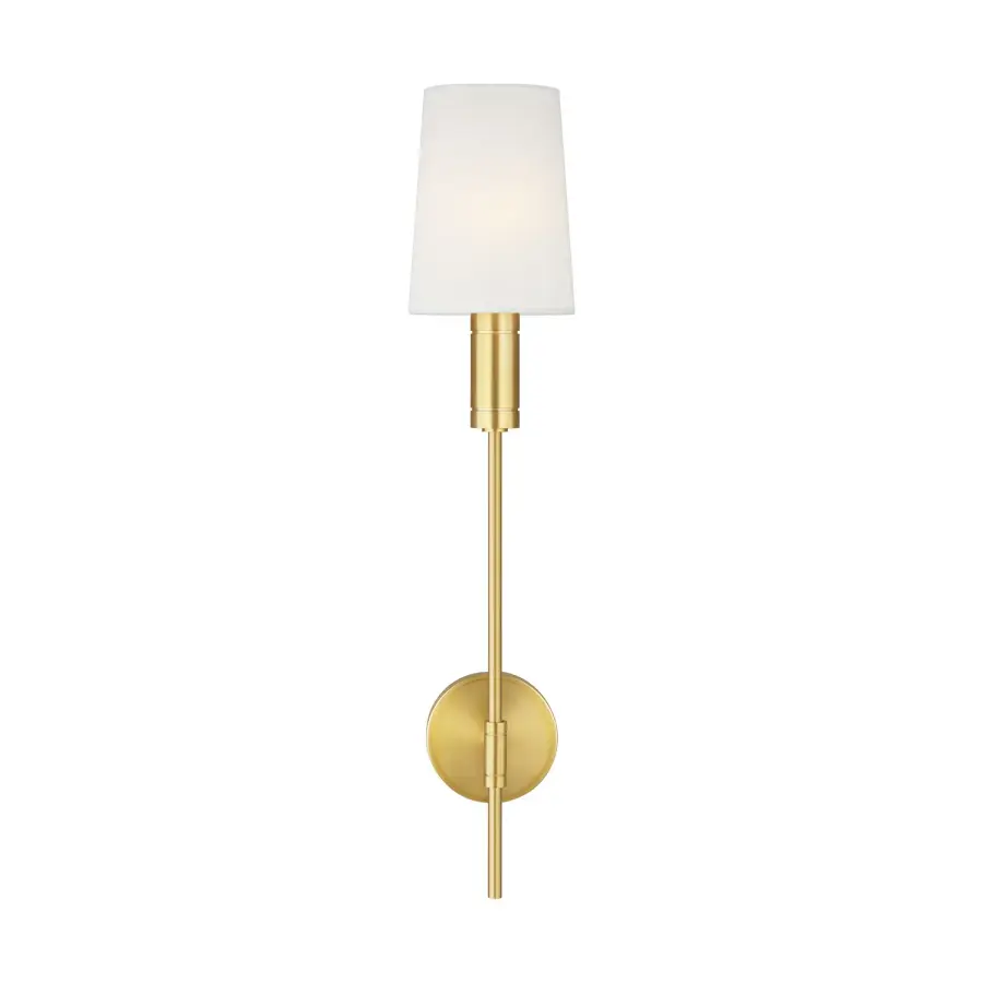 Beckham Modern One Light Wall Sconce in Burnished Brass