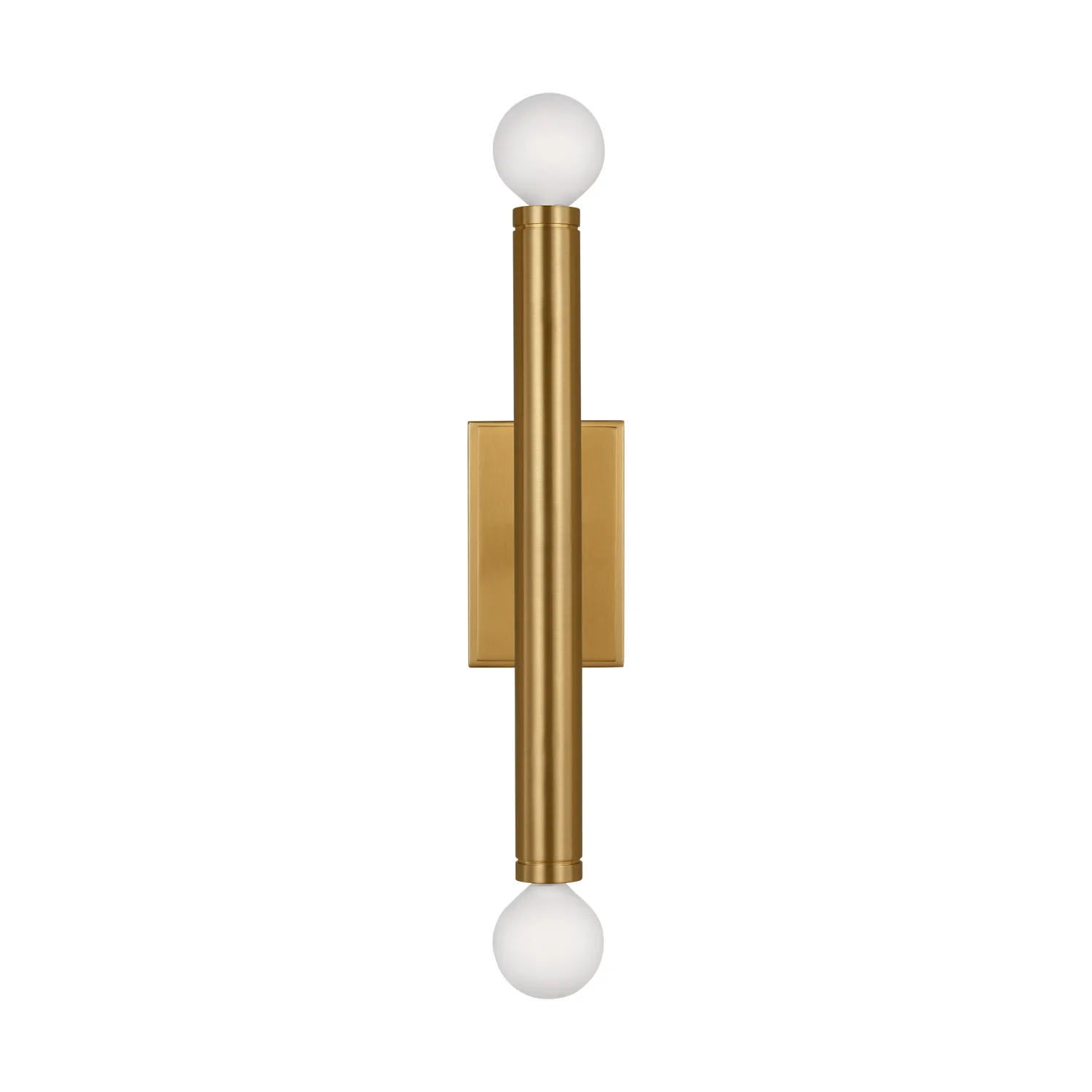 Beckham Modern Two Light Wall Sconce in Burnished Brass