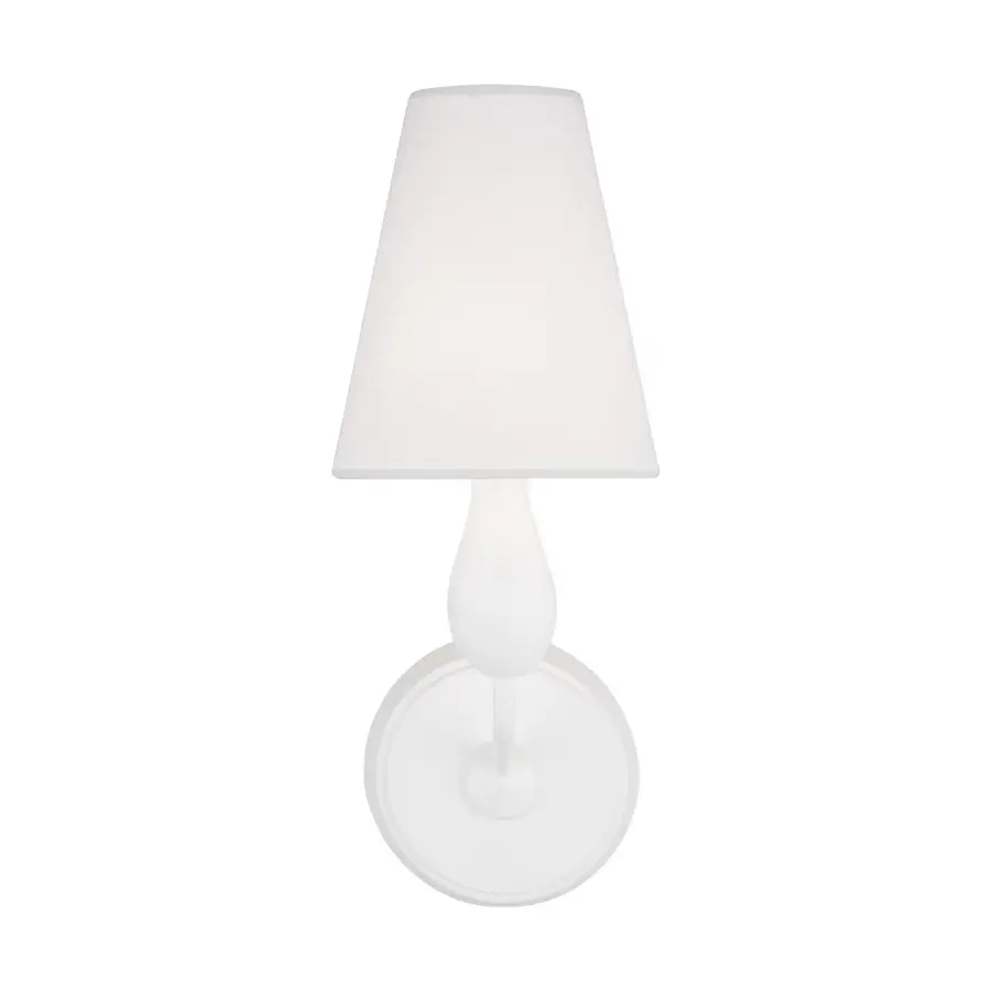 Ziba One Light Bath Vanity in Matte White