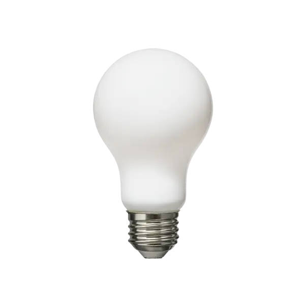 This 7.5W LED bulb delivers 800 lumens of warm 2700K light with a frosted finish that diffuses light evenly. Energy-efficient replacement for 60W incandescent bulbs, ideal for residential and hospitality applications. - alternate view