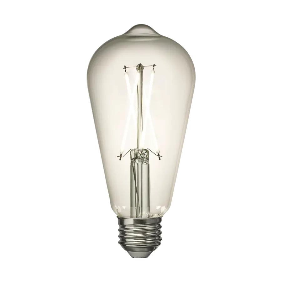 ST19 Clear LED Bulb 8W 2700K - Image 1