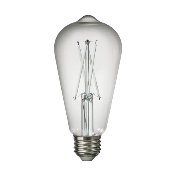 This ST19 Edison-style LED bulb combines classic aesthetics with modern efficiency, delivering 850 lumens of warm 2700K light while using only 8 watts. Perfect for exposed bulb fixtures where style meets sustainability. - alternate view