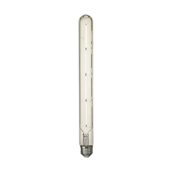 This 7.5W LED bulb delivers 800 lumens of warm 2700K light in a timeless T9 tubular shape. Perfect for exposed bulb fixtures, it combines vintage aesthetics with modern efficiency and long-lasting performance.
