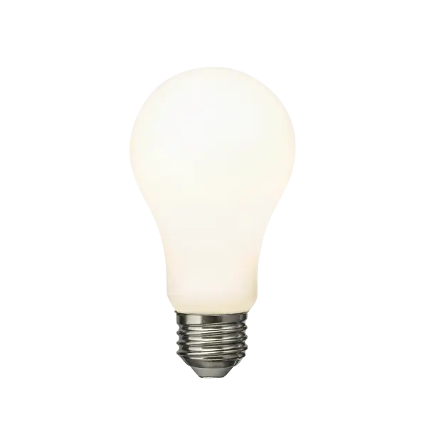 This 11W LED bulb delivers 1100 lumens of warm 2700K light with a frosted finish that softly diffuses illumination. Energy-efficient replacement for 75W incandescent bulbs, suitable for any standard E26 socket.