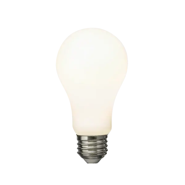 This 13W LED A19 bulb delivers 1600 lumens of warm 2700K light while consuming minimal energy. The frosted finish provides soft, even illumination perfect for residential and commercial spaces requiring quality ambient lighting.
