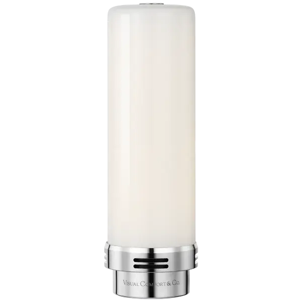 7" 750 Lumen R45 Rechargeable Module in Polished Nickel with White Glass - Image 1