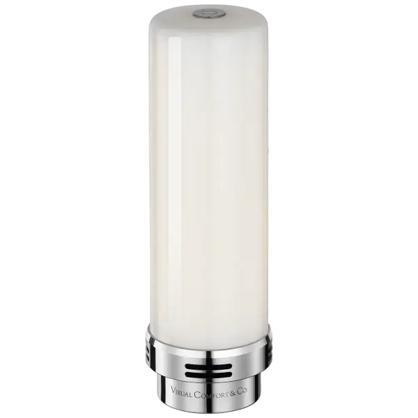 7" 750 Lumen R45 Rechargeable Module in Polished Nickel with White Glass - Image 2