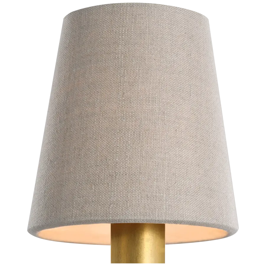 4" Natural Linen Empire Shade - Image 1