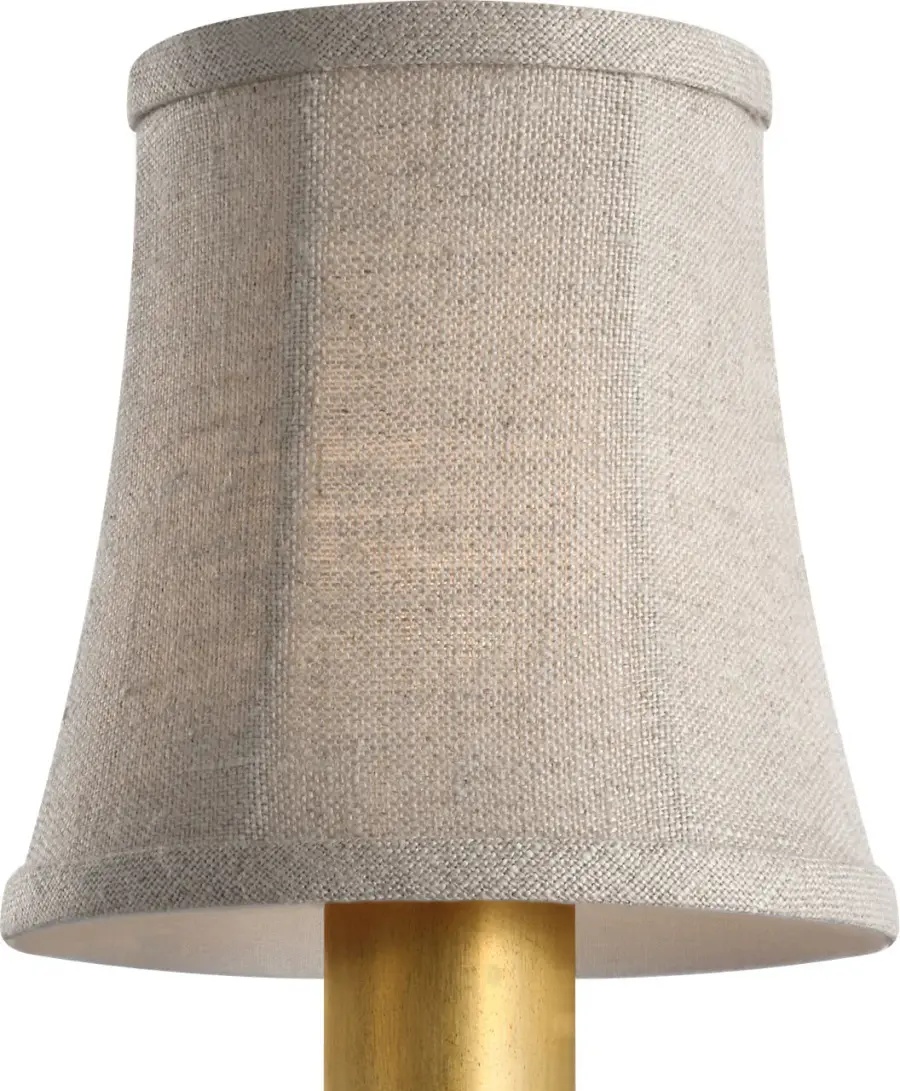 4" Natural Linen Bell Empire Shade - Image 2