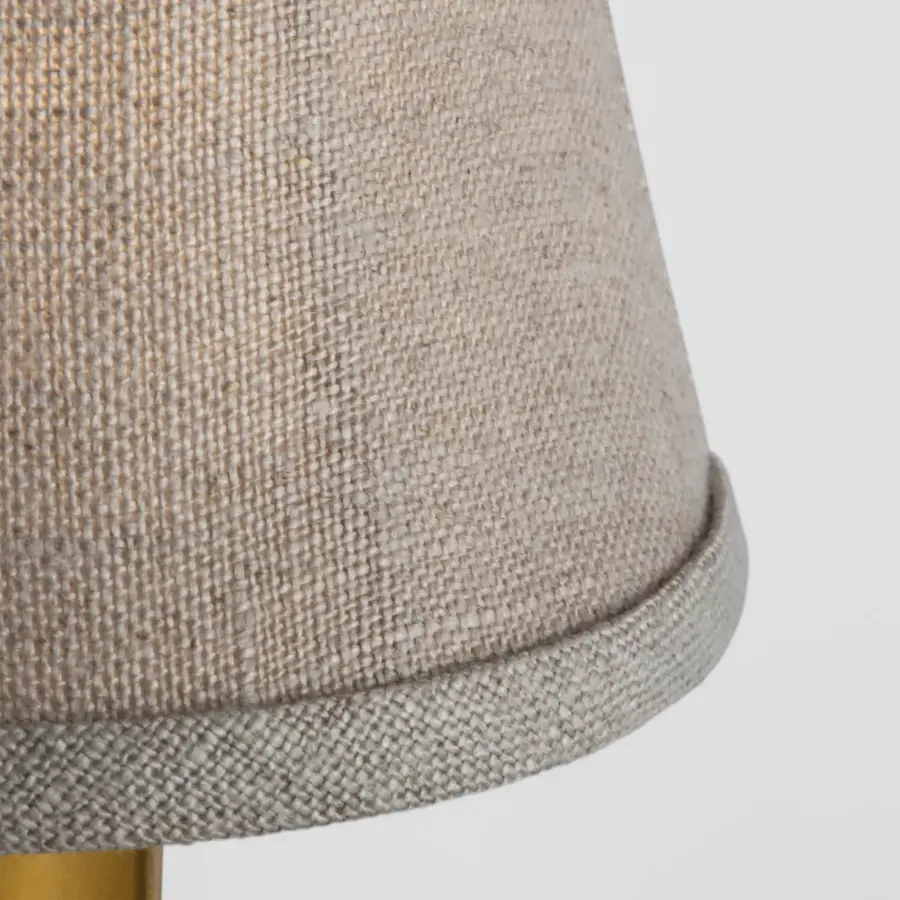 4" Natural Linen Bell Empire Shade - Image 3