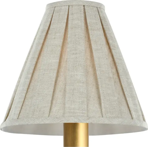 6.5" Box Pleated Flare Natural Linen Shade - Image 4