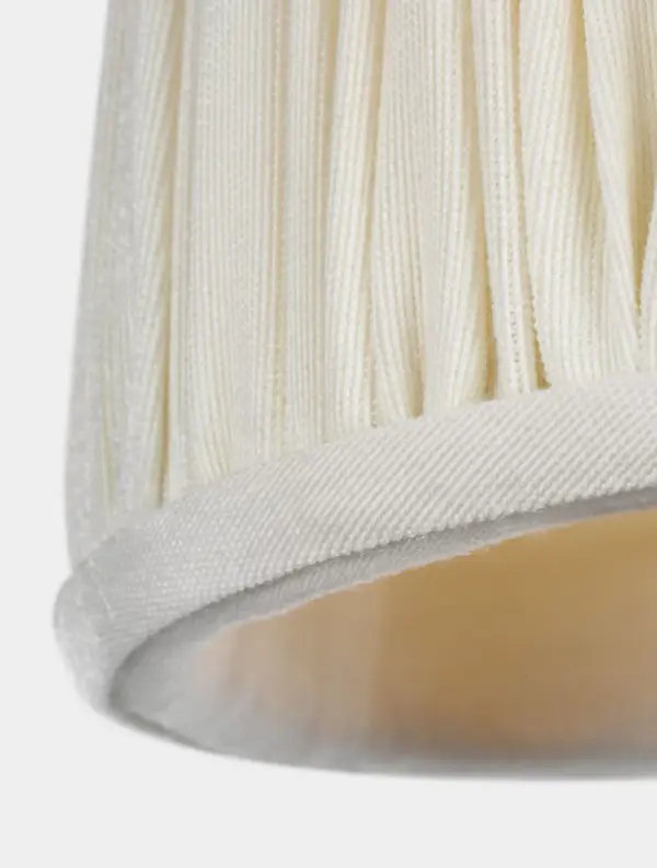 4" Pleated Silk Clip Shade - Image 3