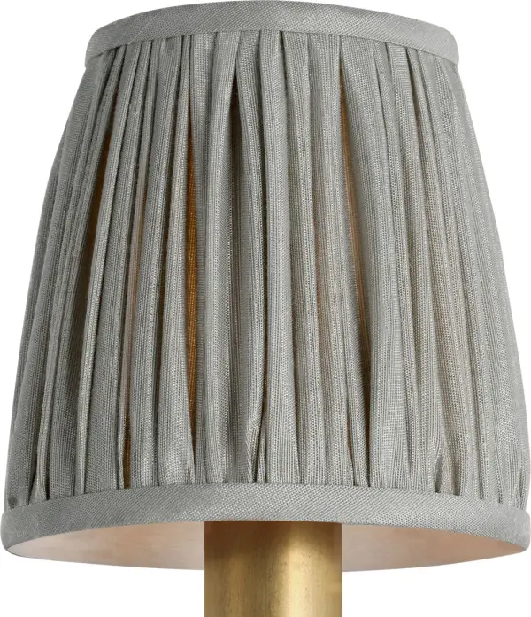 4" Pleated Mist Silk Shade - Image 2