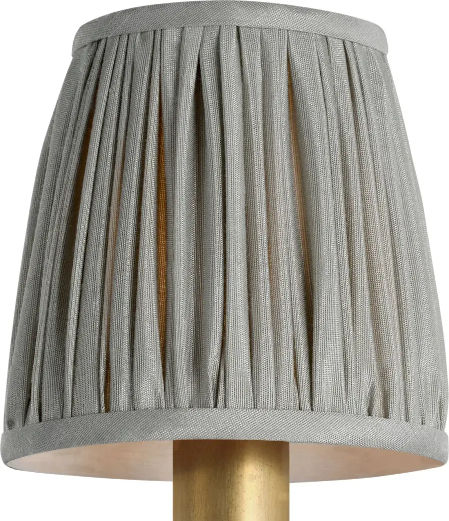 4" Pleated Mist Silk Shade - Image 2