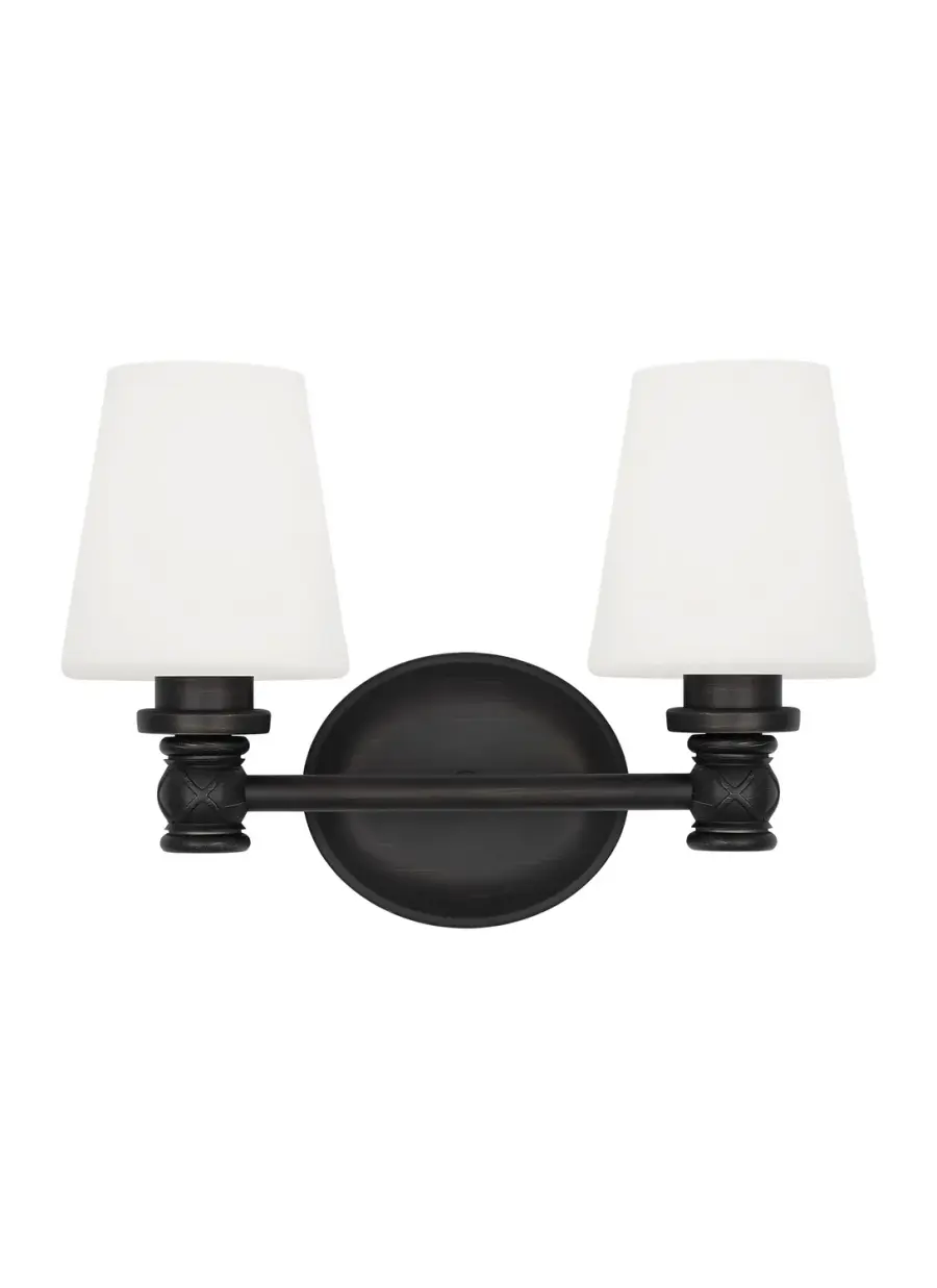 Xavierre Two Light Vanity in Aged Iron