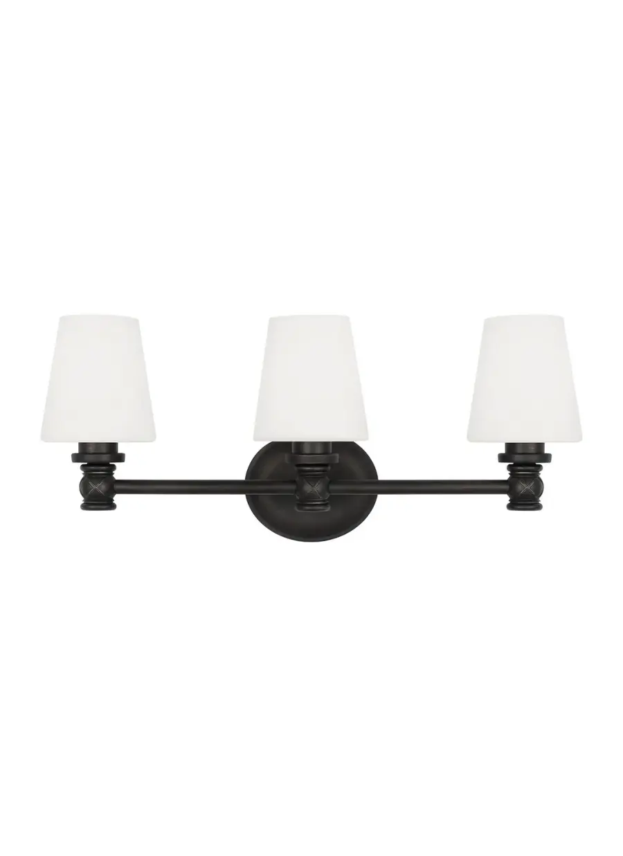 Xavierre Three Light Vanity in Aged Iron