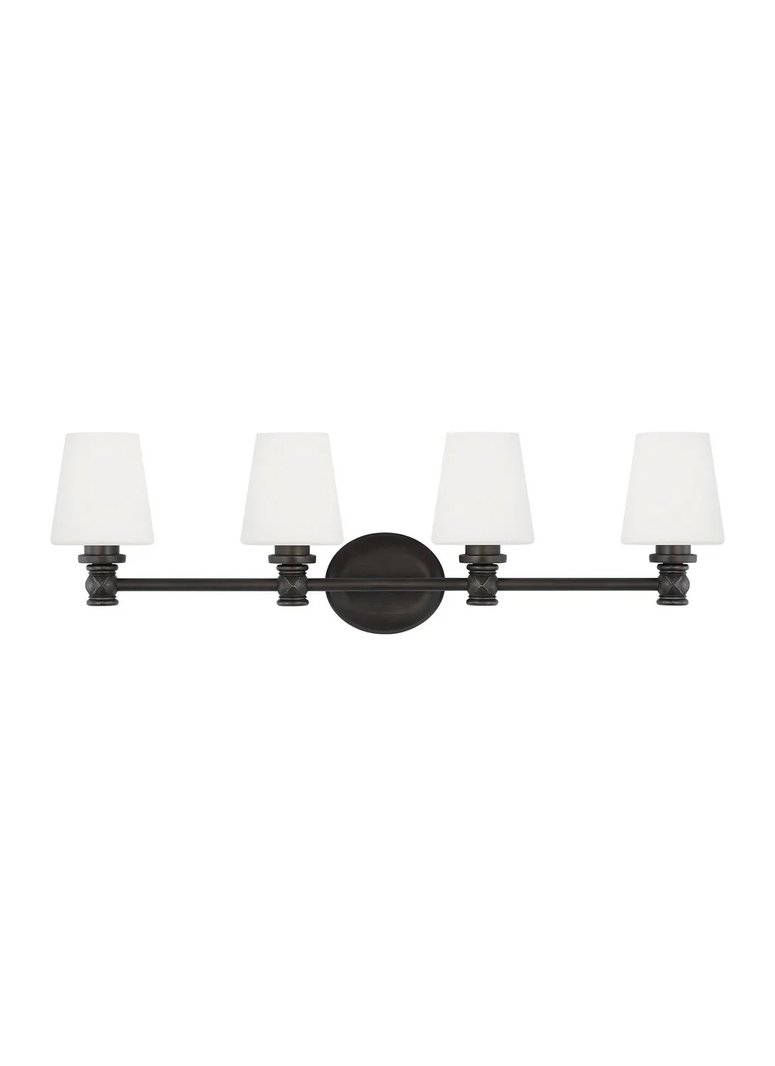 Xavierre Four Light Vanity in Aged Iron