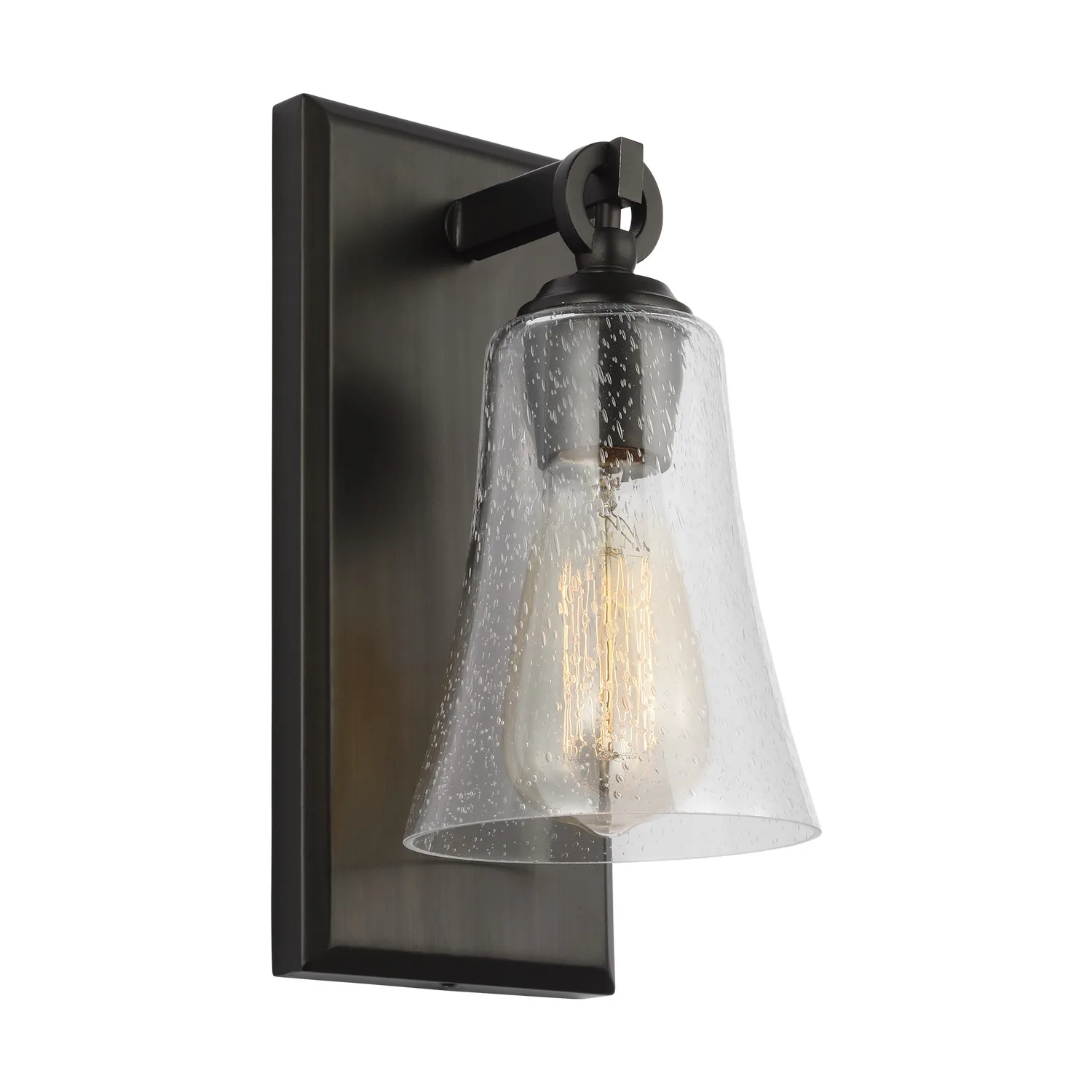 Monterro One Light Wall Sconce in Aged Iron