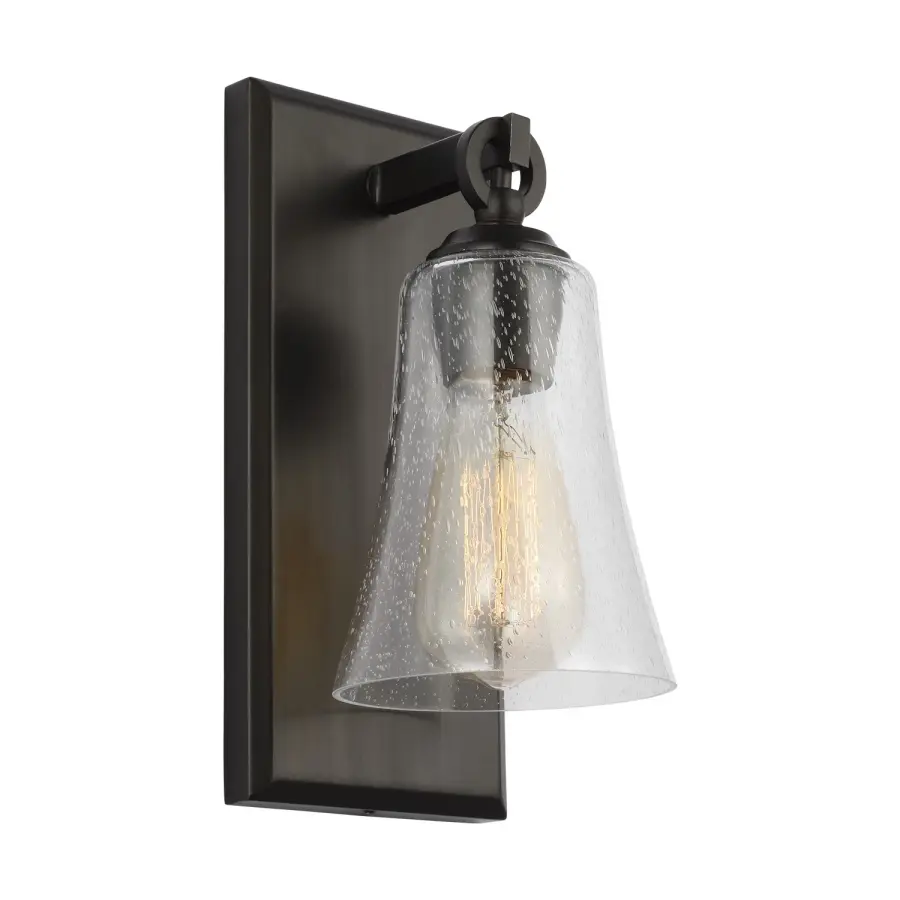 Monterro One Light Wall Sconce in Aged Iron