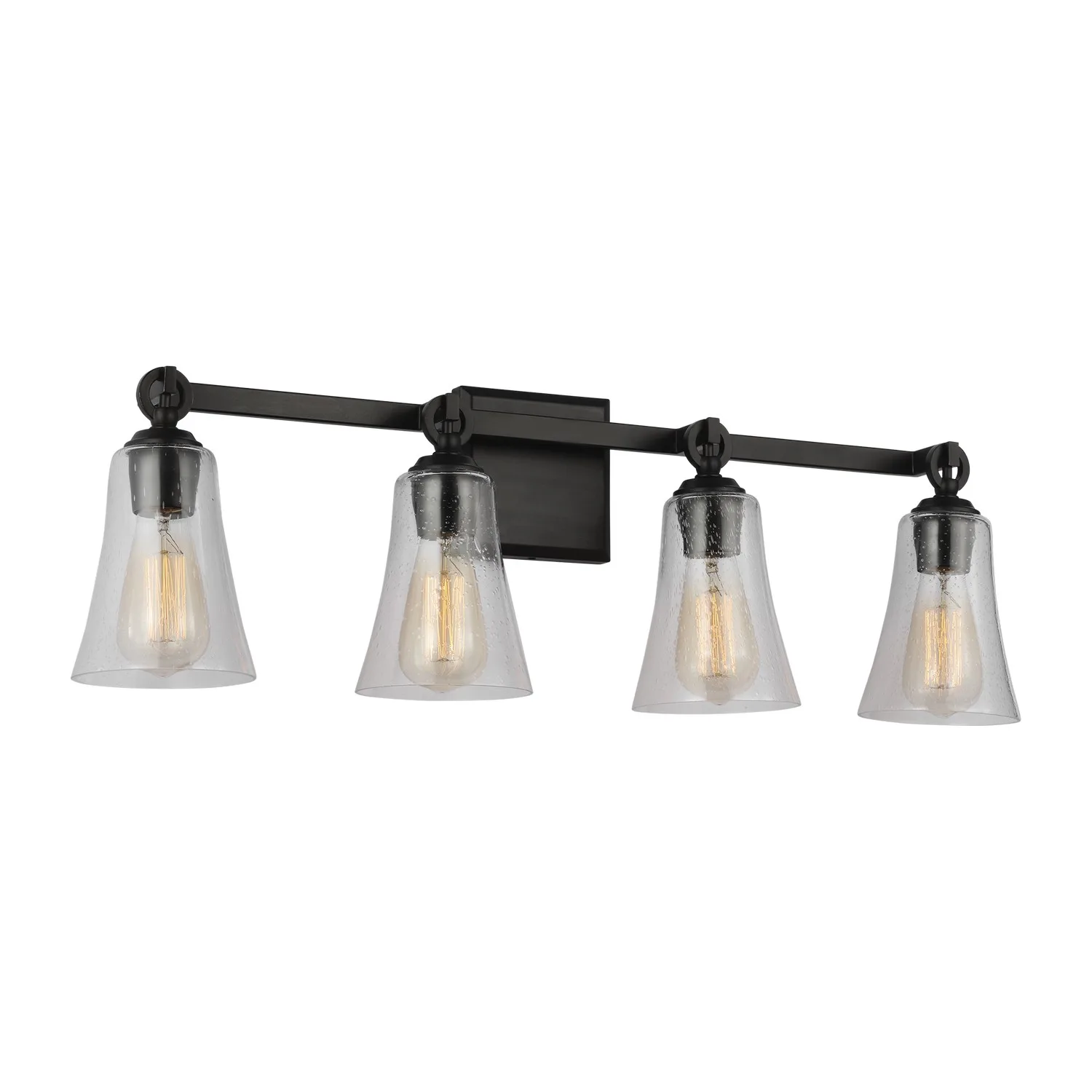 Monterro Three Light Vanity in Aged Iron