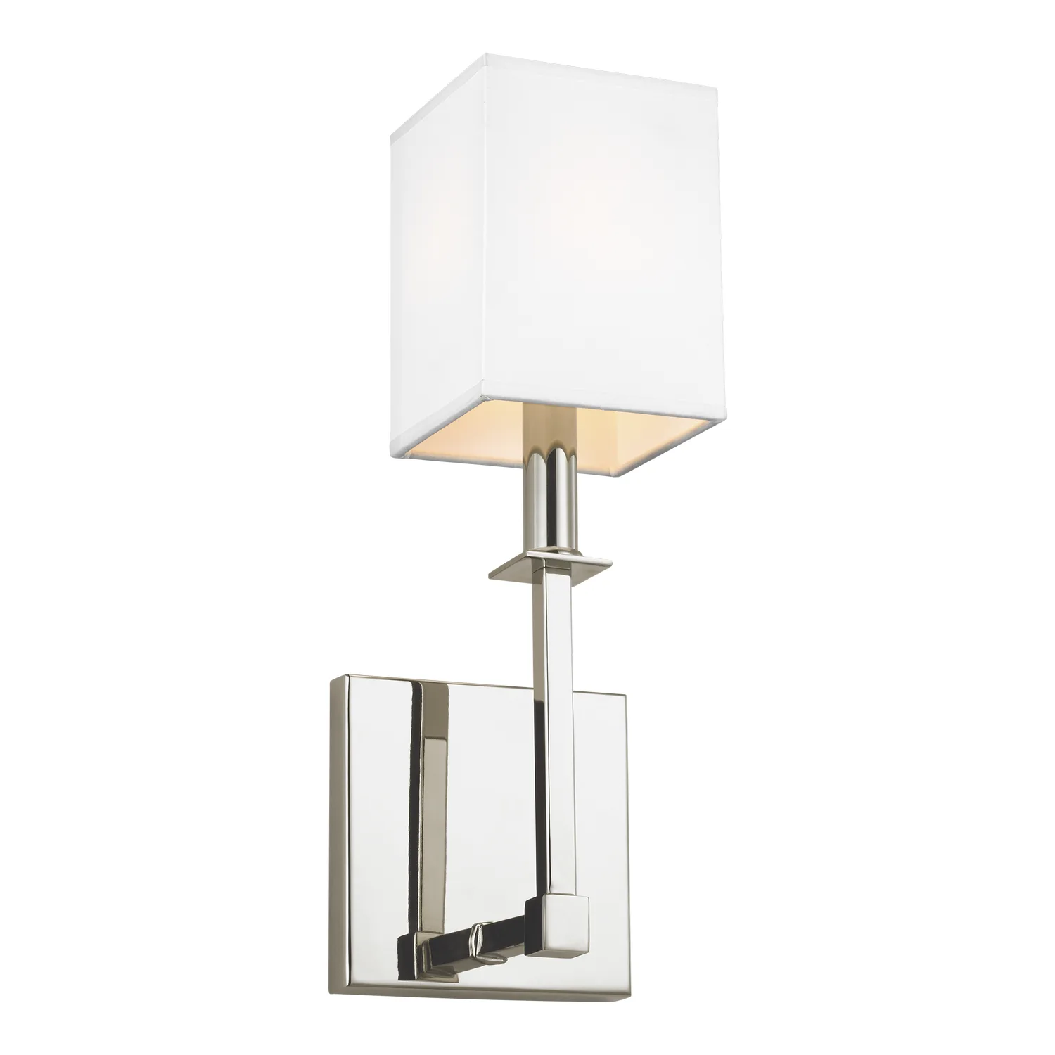 Quinn One Light Wall Sconce in Polished Nickel