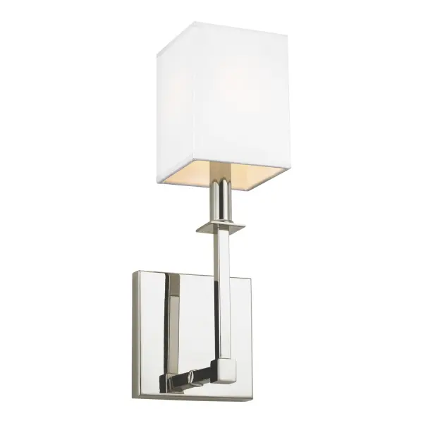 Quinn One Light Wall Sconce in Polished Nickel