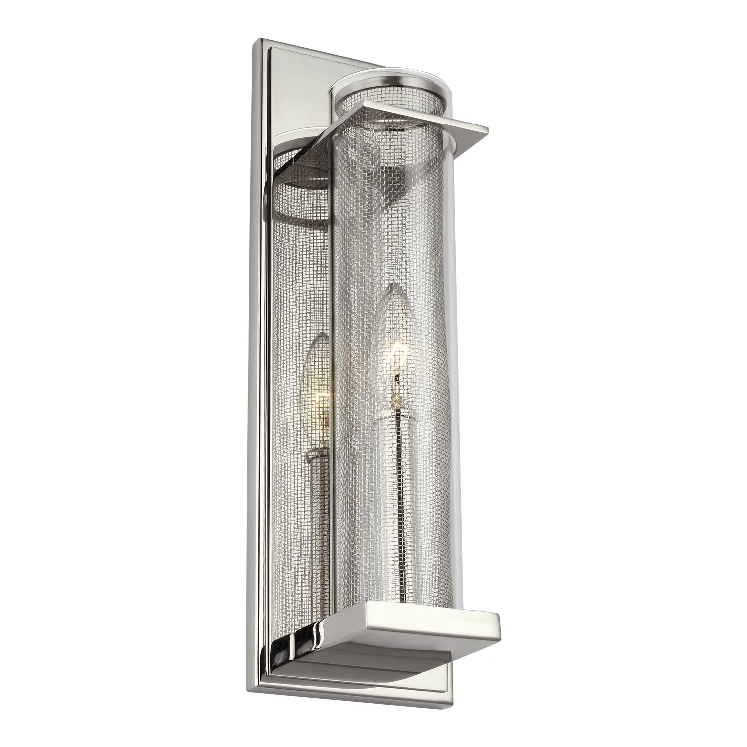 Silo One Light Wall Sconce in Polished Nickel
